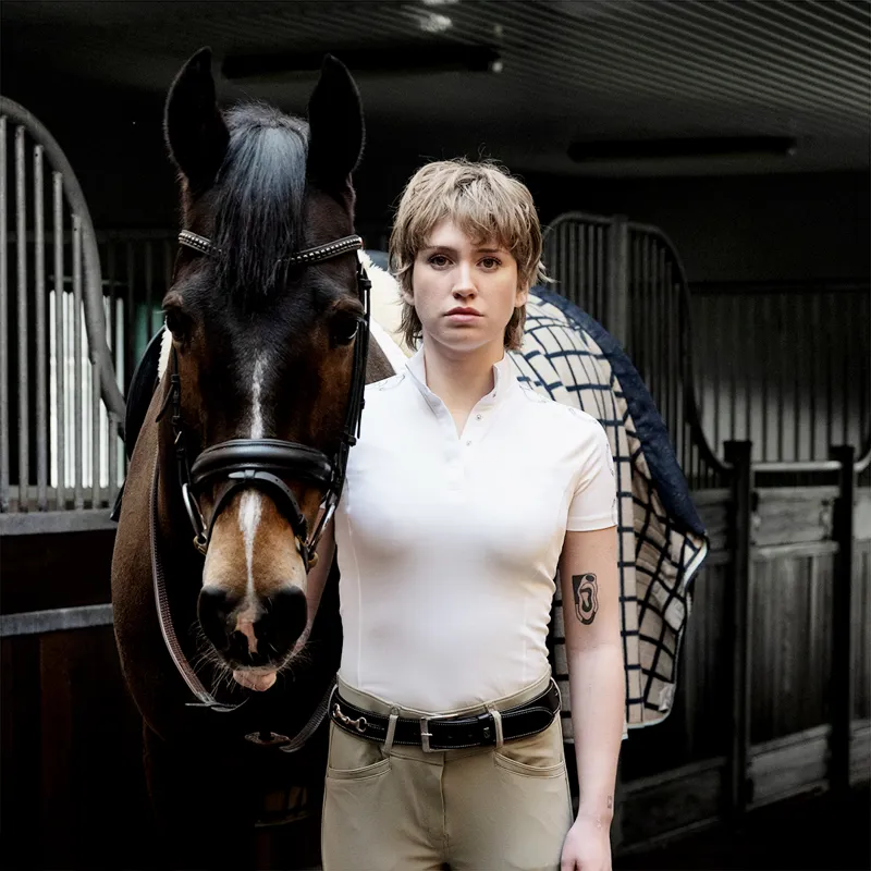 Tredstep Snaffle Short Sleeve Competition Shirt White-3