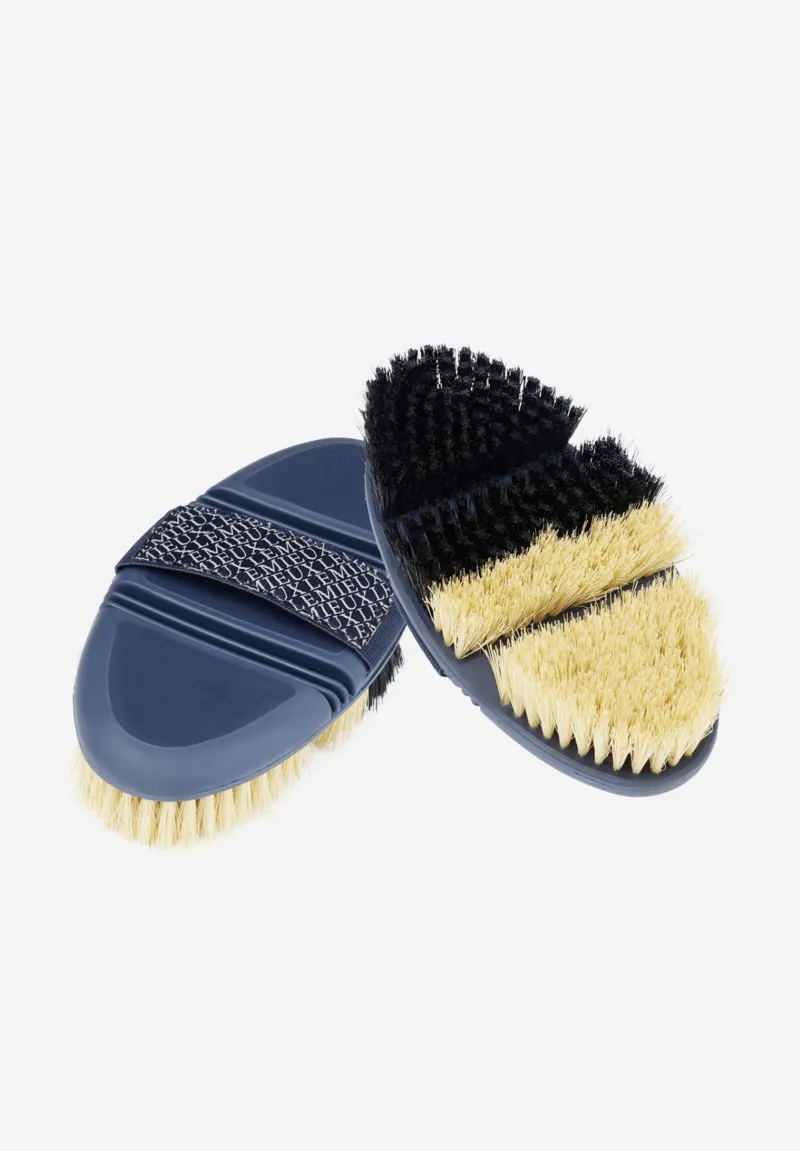 LeMieux Flexi Half and Half Grooming Brush Navy
