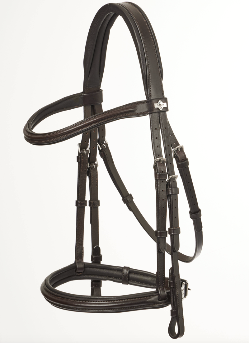 LeMieux Arika Cavesson Bridle Brown / Silver-1