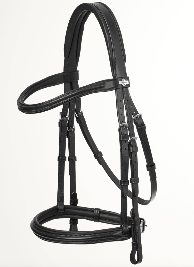 LeMieux Arika Cavesson Bridle Black/Silver-1