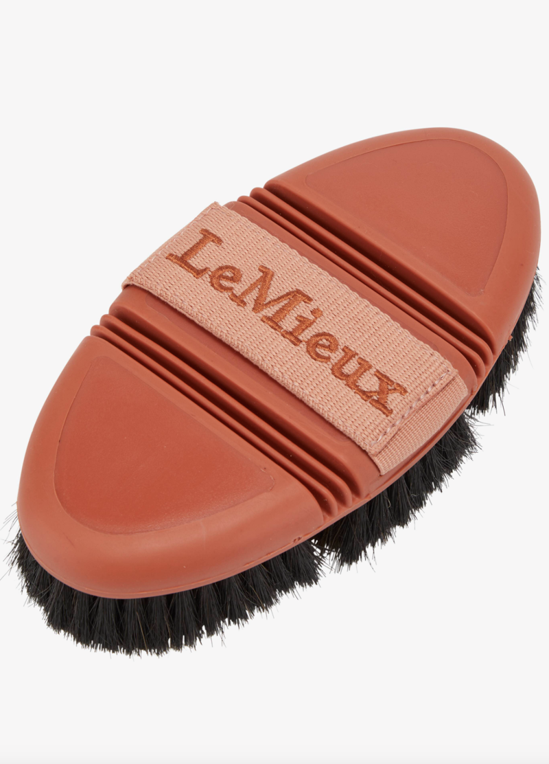 LeMieux Flexi Horse Hair Body Brush Apricot-2