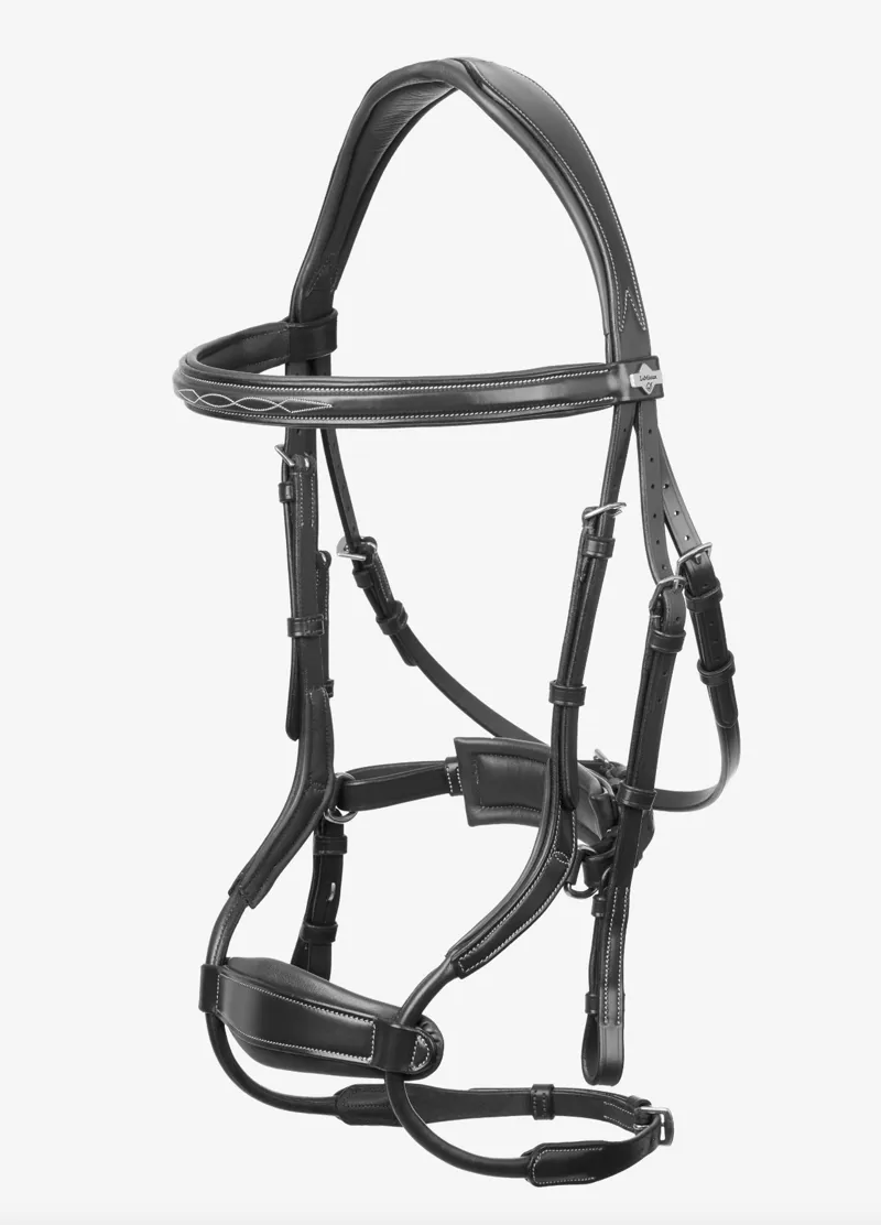 LeMieux Kudos Clear Arc Bridle Black/Silver