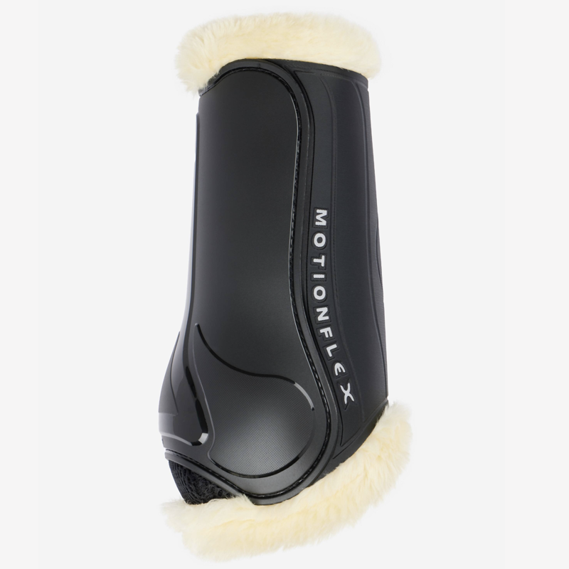 LeMieux Motionflex Dressage Boot With Fur Edge Black/Natural-1