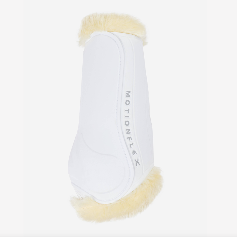 LeMieux Motionflex Dressage Boot With Fur Edge White/Natural-1