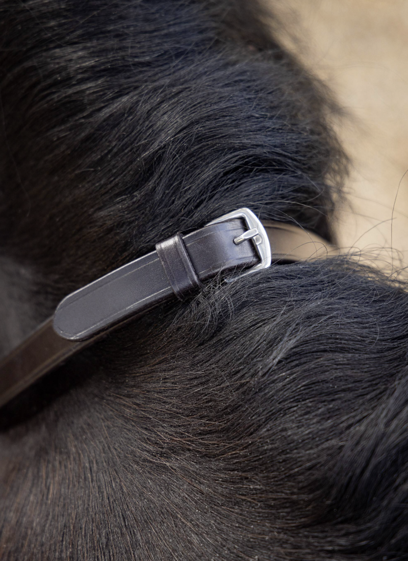LeMieux Magna Grip Rubber Reins Brown/Silver-3