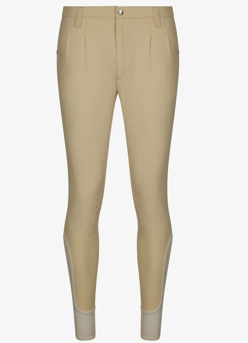 LeMieux Mens Elite Classic Pleated Breech Beige