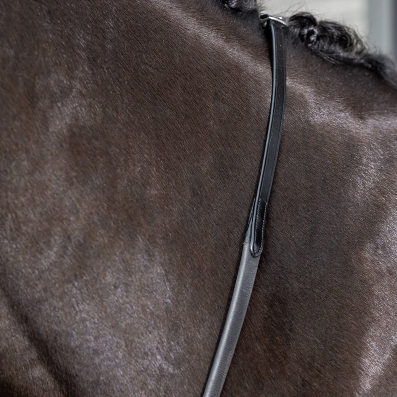 LeMieux Kris Extreme Rubber Reins Black-1