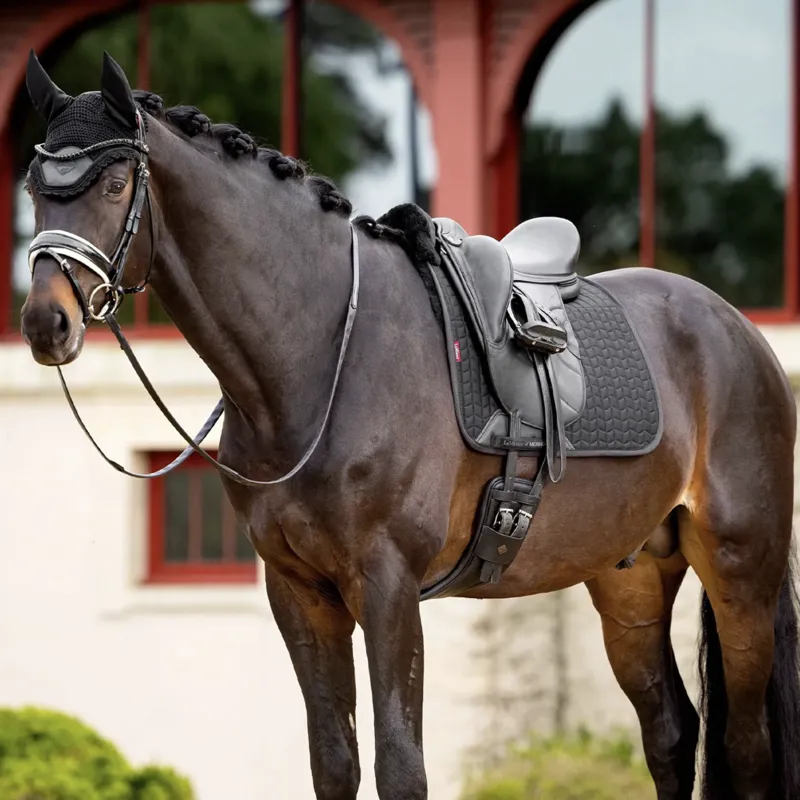 Le Mieux Merino+ Half Lined Dressage Square Black/Black