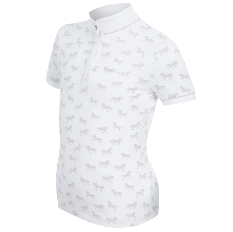 LeMieux Mini Bella Show Shirt White-1