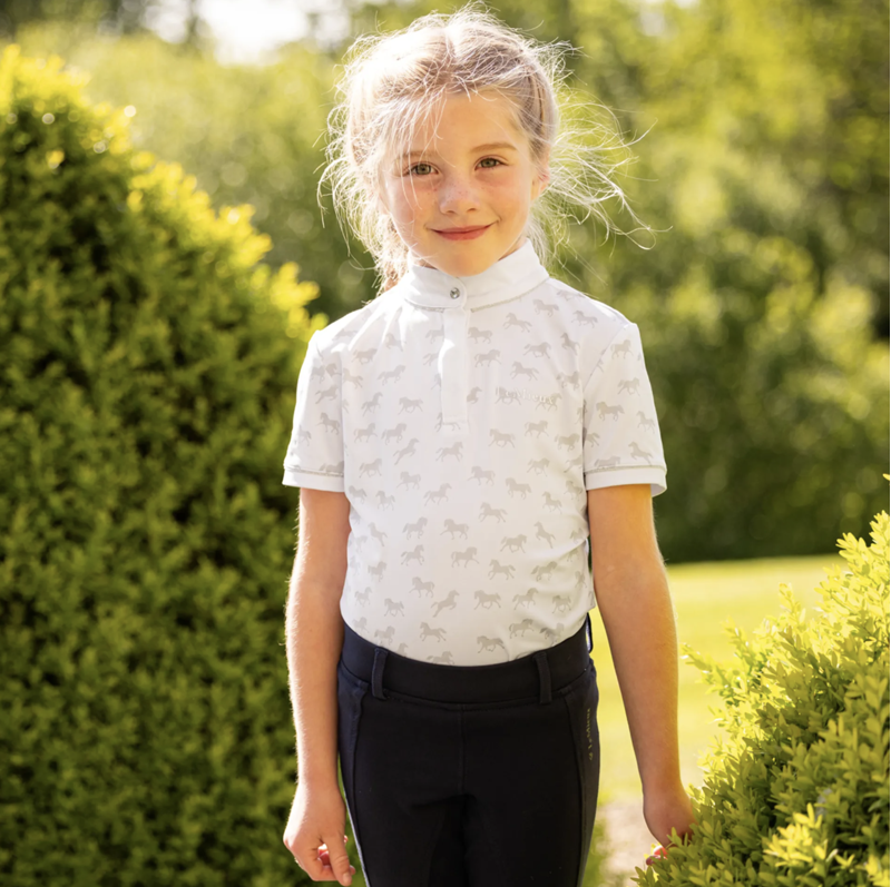 LeMieux Mini Bella Show Shirt White-2
