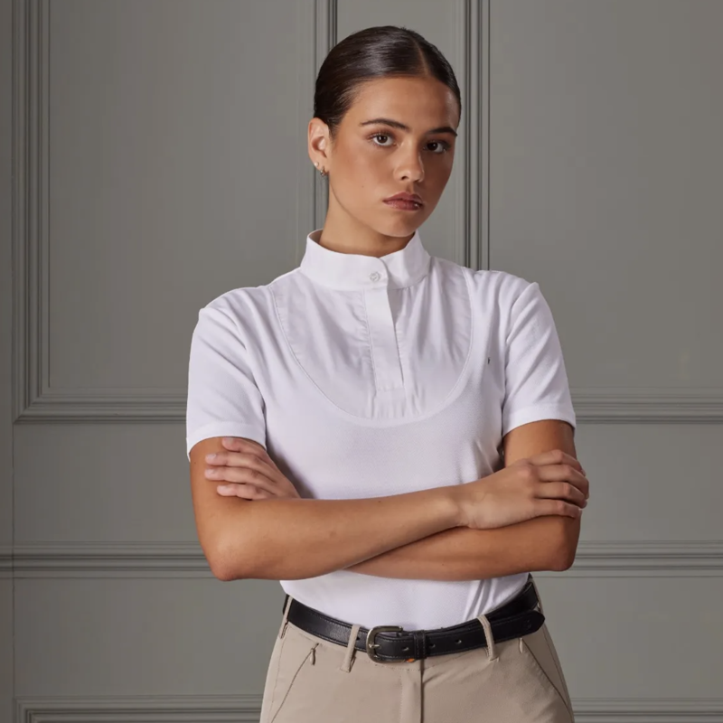 Aubrion Short Sleeve Stock Shirt White-3