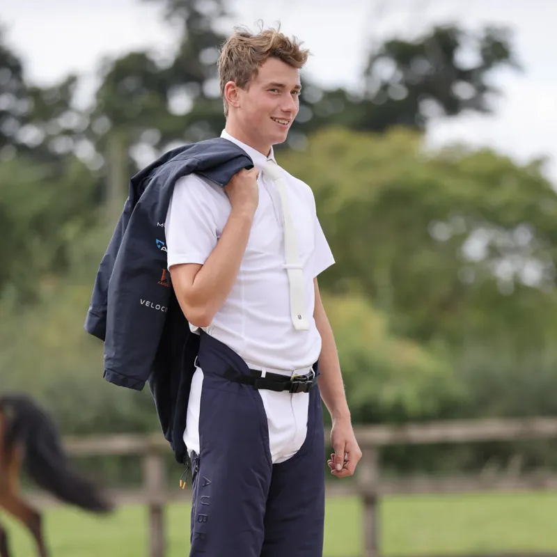 Aubrion Short Sleeve Tie Shirt - Gents White