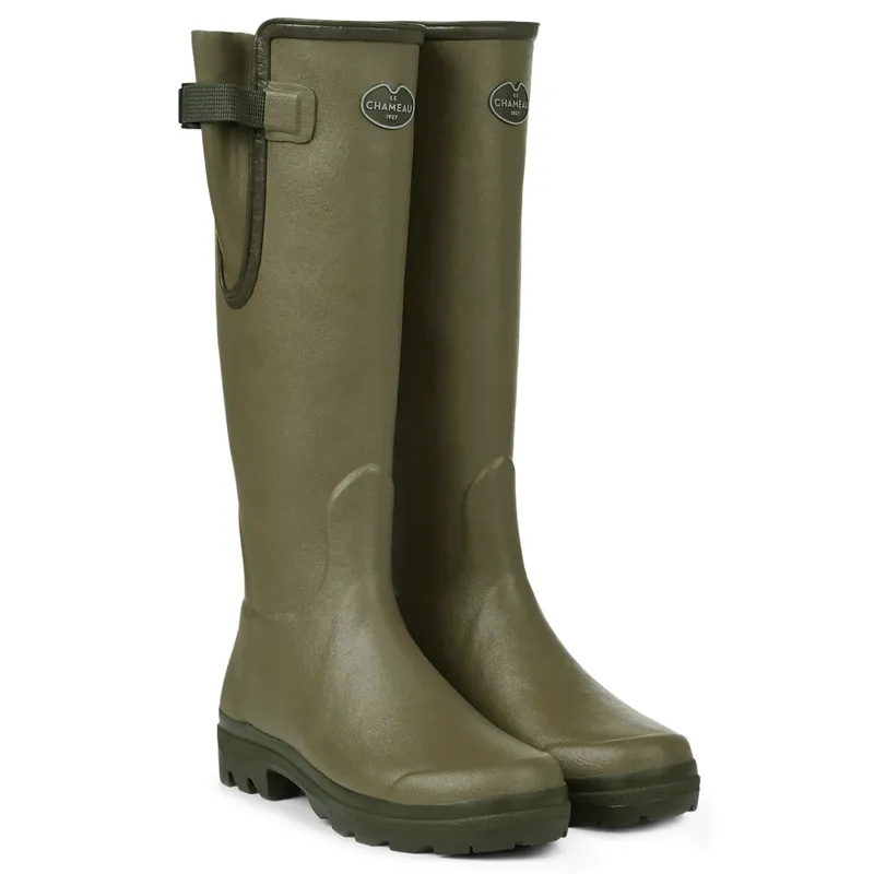 Le Chameau Mens Vierzon Jersey Lined Boot Vert Vierzon