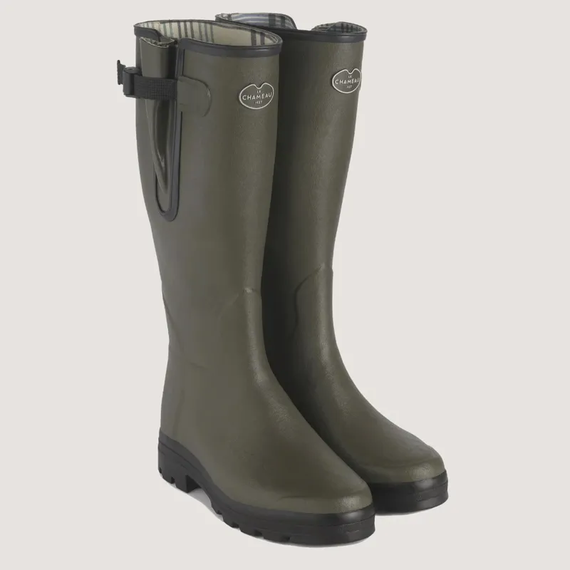 Le Chameau Womens Vierzon Jersey Lined Boot Vert Chameau