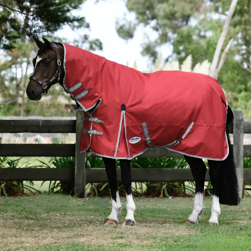 Weatherbeeta Comfitec Classic Combo Neck Lite Plus Red/Silver/Navy