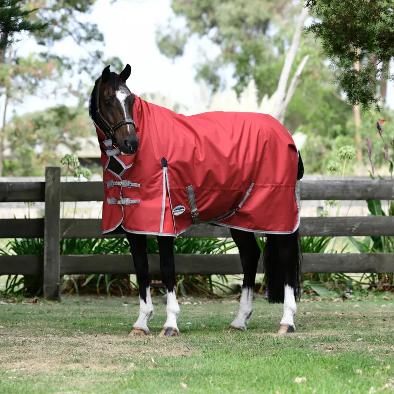 Weatherbeeta Comfitec Classic Combo Neck Lite Plus Red/Silver/Navy-1