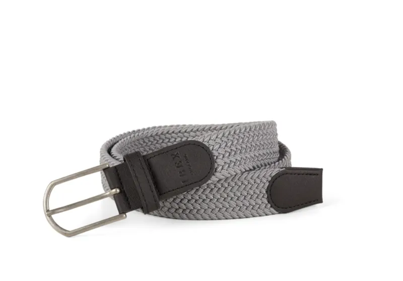 Ibex Of England Repreve Stretch Woven Belt Grey