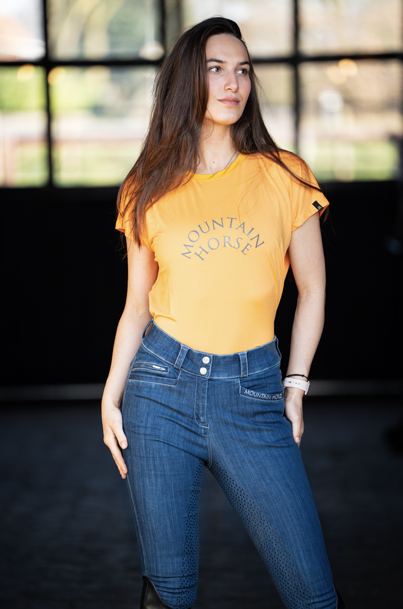 Mountain Horse Womens Active Loose Tee Spicy Orange-3