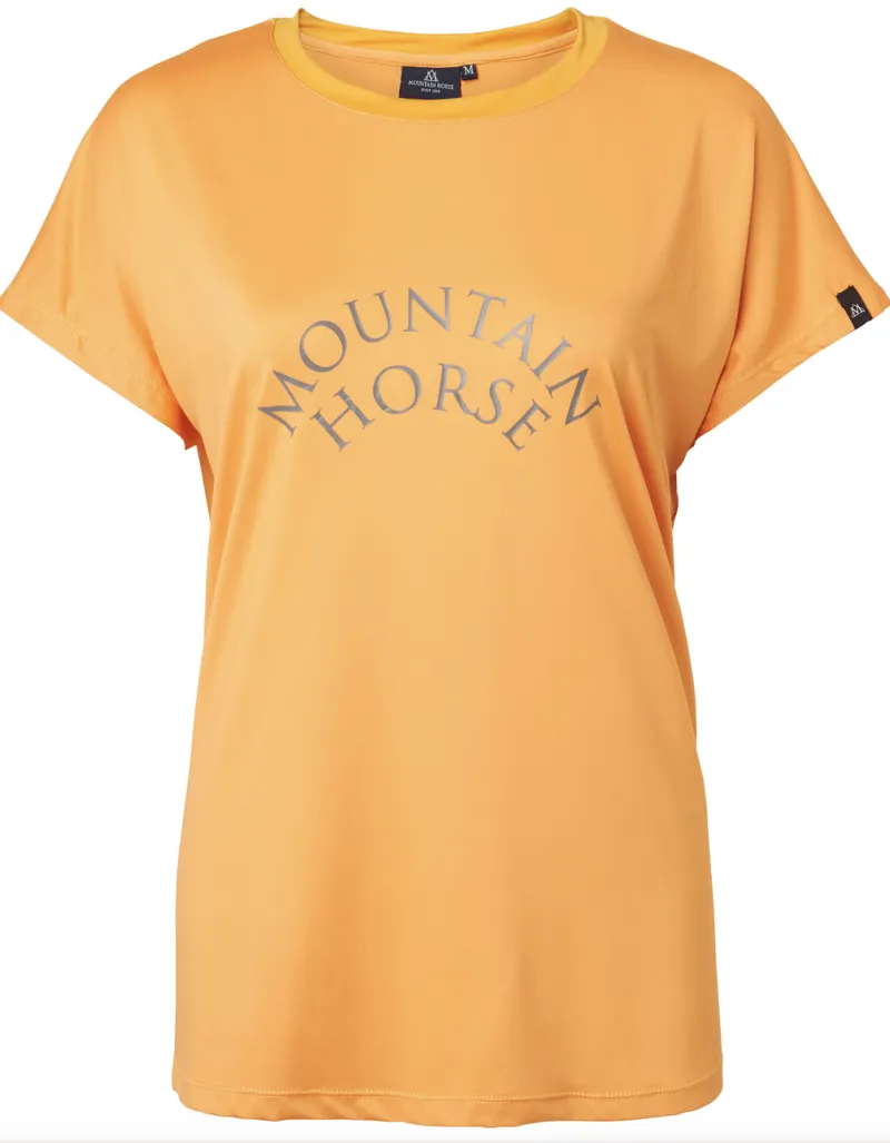 Mountain Horse Womens Active Loose Tee Spicy Orange