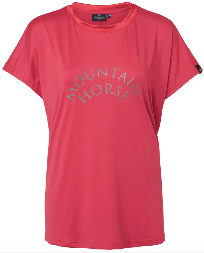 Mountain Horse Womens Active Loose Tee Red