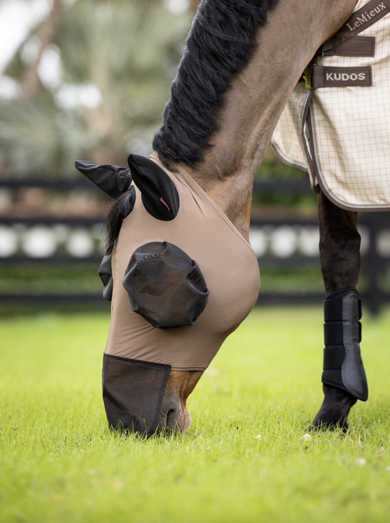 LeMieux Bug Relief Full Mask Walnut-1