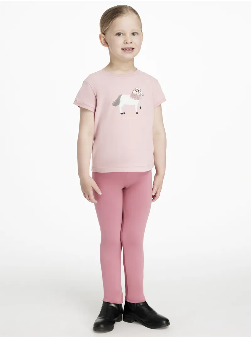 LeMieux Mini Riding Legging 2 Pack Aqua Peony-2