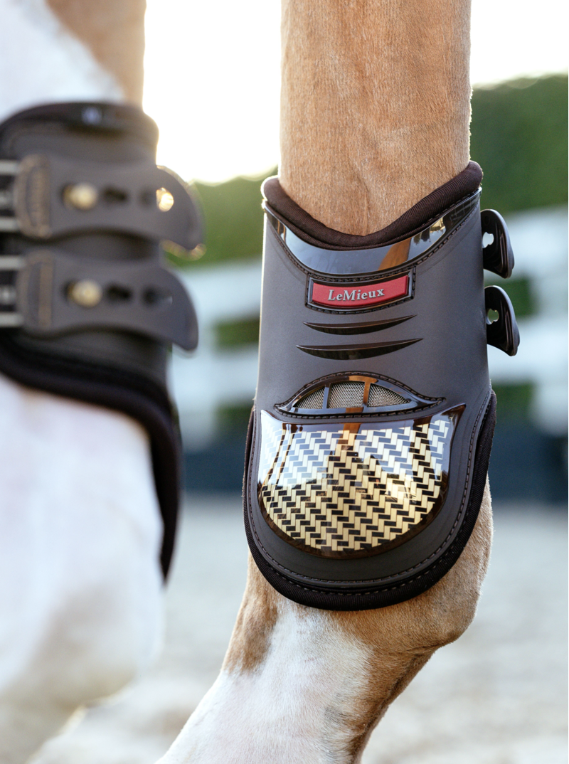 LeMieux Exo-Flex Fetlock Boot Brown/Gold-4