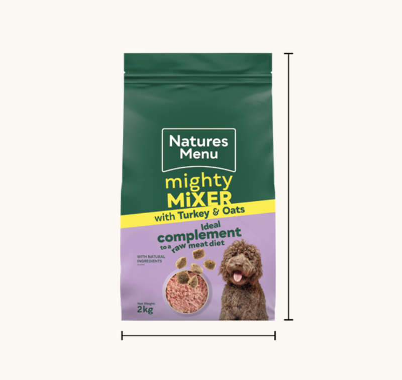 Natures Menu Mighty Mixer with Turkey and Oats 2kg-3