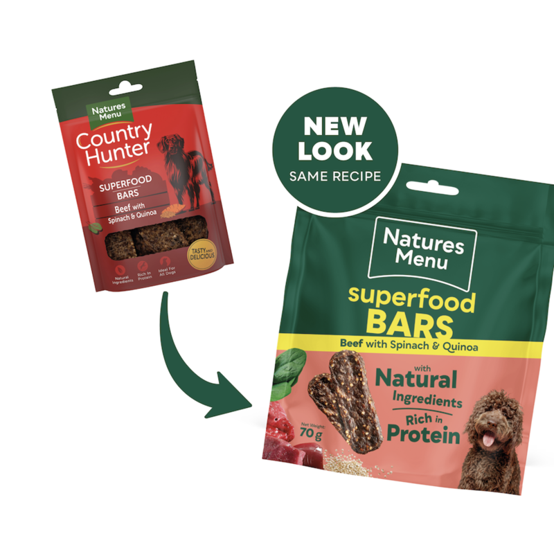 Natures Menu Superfoods Snacks Beef Superfood Bars 70g-3