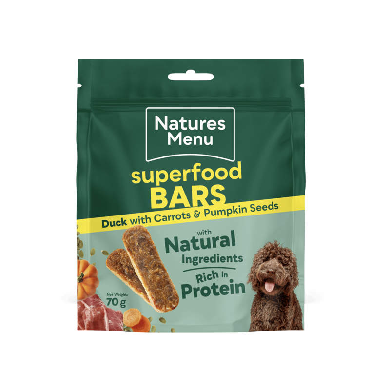 Natures Menu Superfoods Snacks Duck Superfood Bars 70g