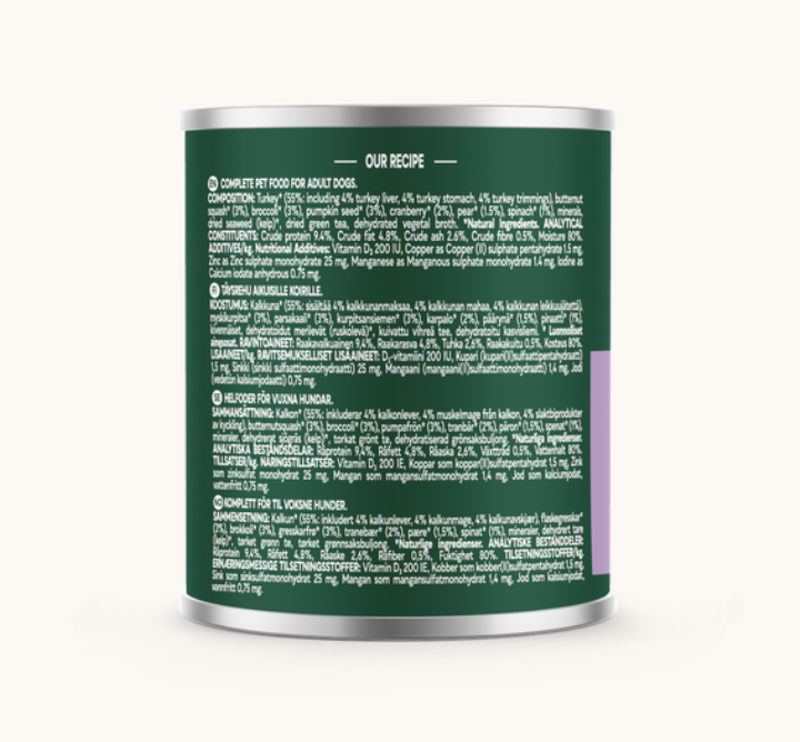 Natures Menu Country Hunter Turkey with Superfoods Can 600g-1