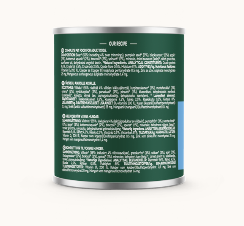 Natures Menu Country Hunter Wild Boar with Superfoods Can 600g-1
