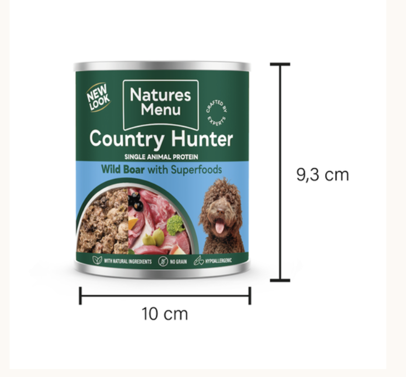 Natures Menu Country Hunter Wild Boar with Superfoods Can 600g-2