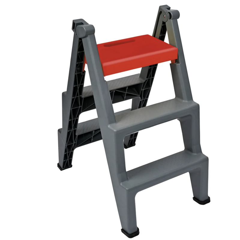 Red Gorilla Step Up Mounting Block and 3 Step Ladder