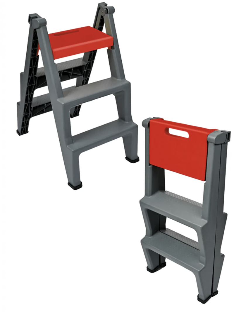 Red Gorilla Step Up Mounting Block and 3 Step Ladder-2