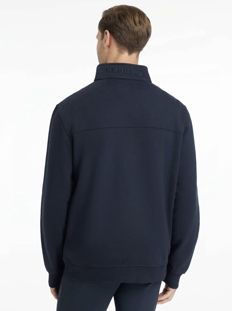 LeMieux Mens Quarter Neck Sweat Navy-1