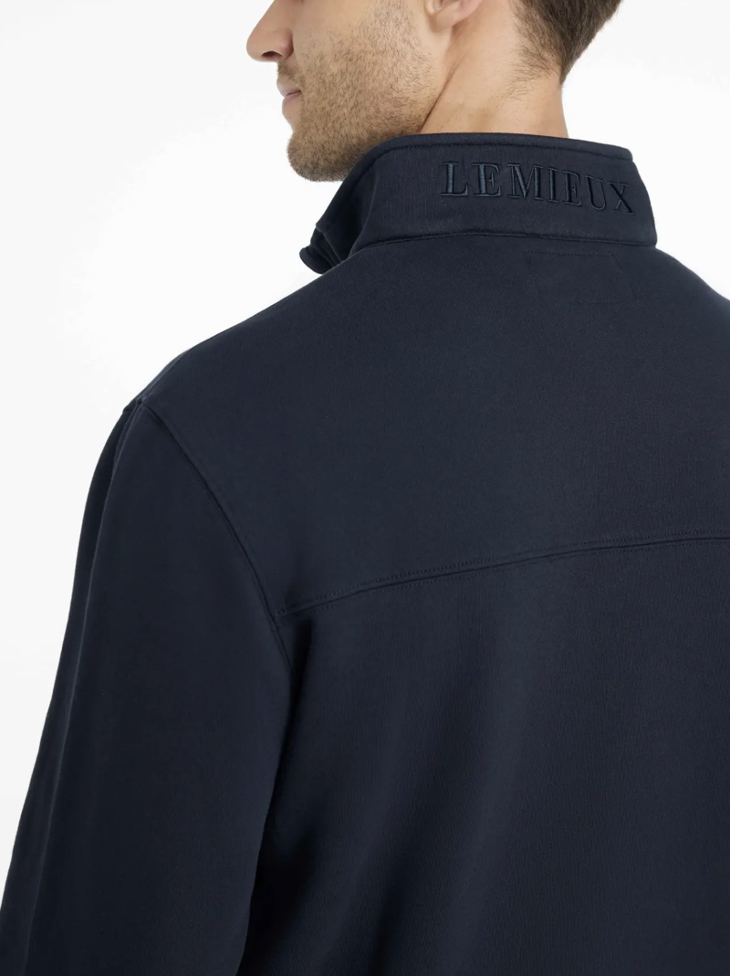 LeMieux Mens Quarter Neck Sweat Navy-3