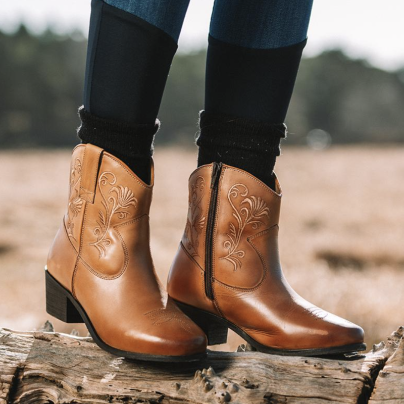 Mountain Womens Horse Loretta Western Boot Brown-1