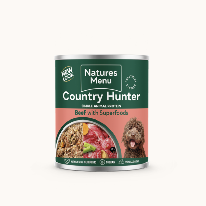 Natures Menu Country Hunter Beef with Superfoods Can 600g