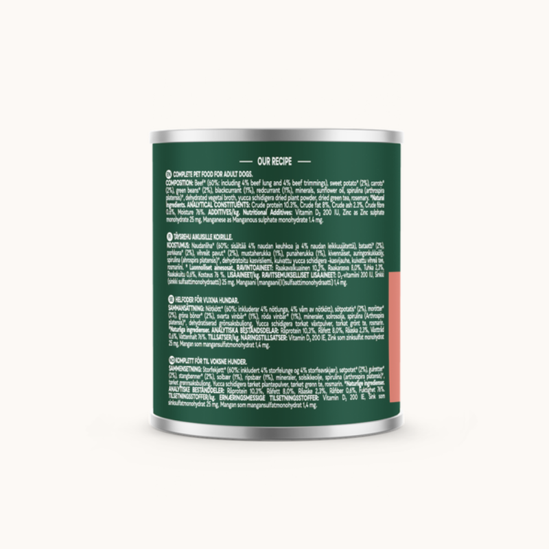 Natures Menu Country Hunter Beef with Superfoods Can 600g-1