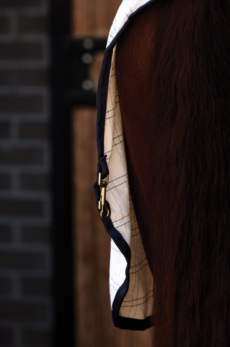 Weatherbeeta Comfitec Cotton Sheet Liner White/Navy-2