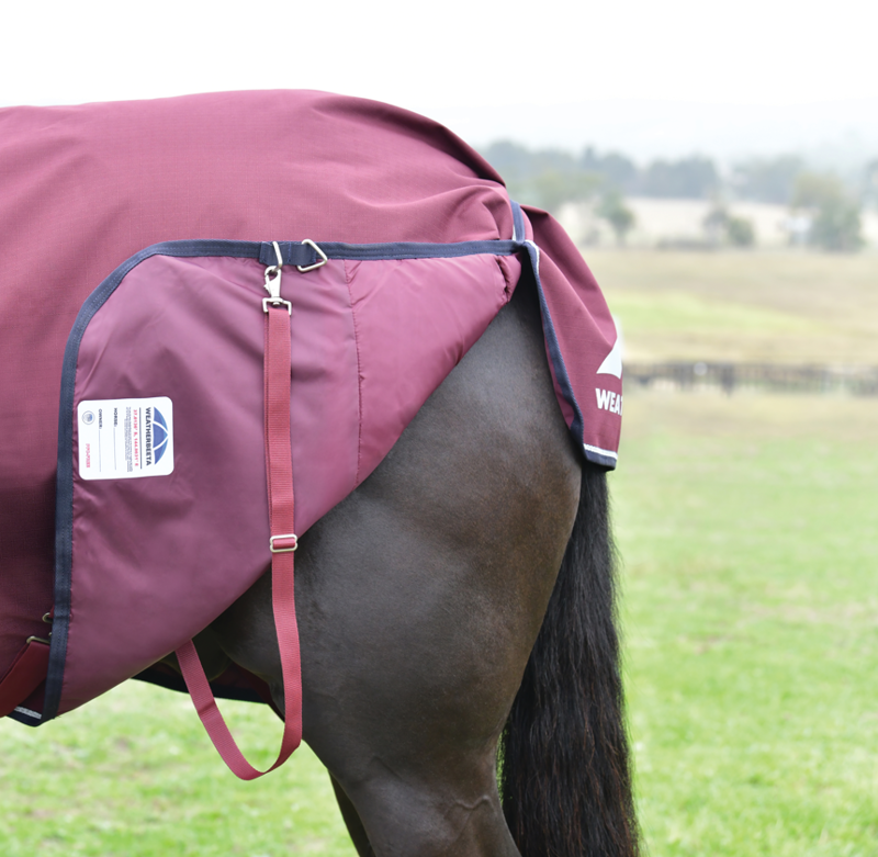 Weatherbeeta Comfitec Essential Turnout Detach A Neck 50G Burgundy/Navy-4
