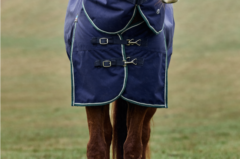 Weatherbeeta Comfitec Plus Dynamic Turnout Detach Neck 220G Navy/Forest-1