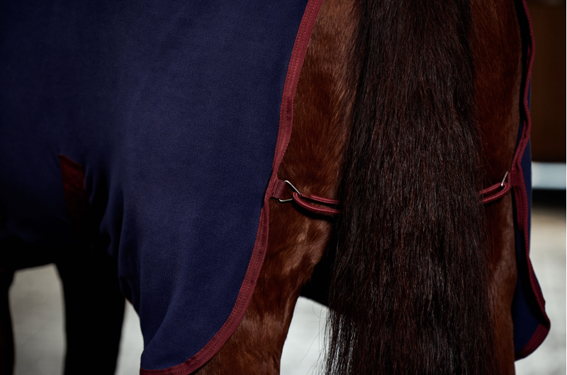 Weatherbeeta Anti-Static Fleece Cooler Combo Neck Navy/Burgundy-1