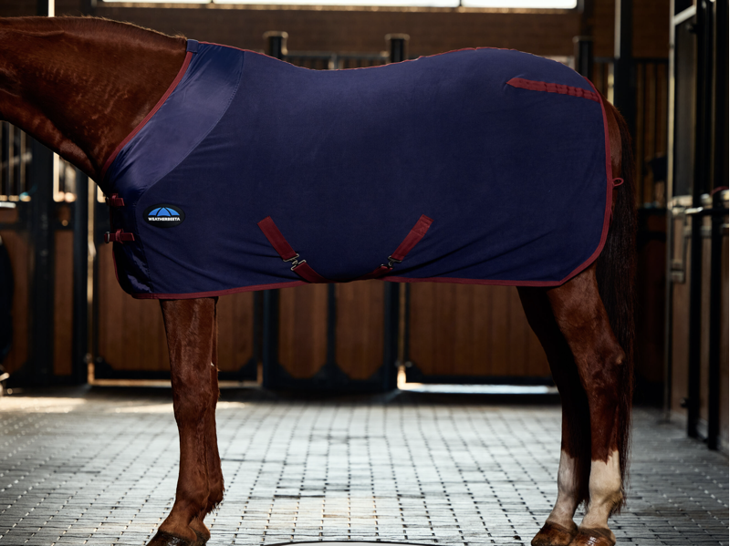 Weatherbeeta Anti-Static Fleece Cooler Standard Neck Navy-2