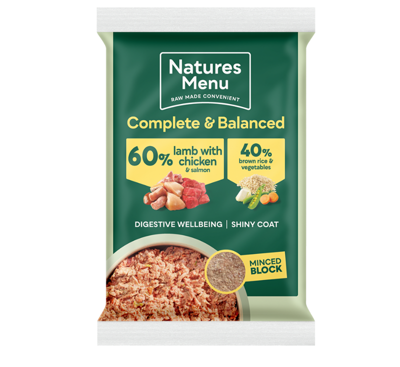 Natures Menu Frozen Mince Lamb and Chicken Dinner 300G