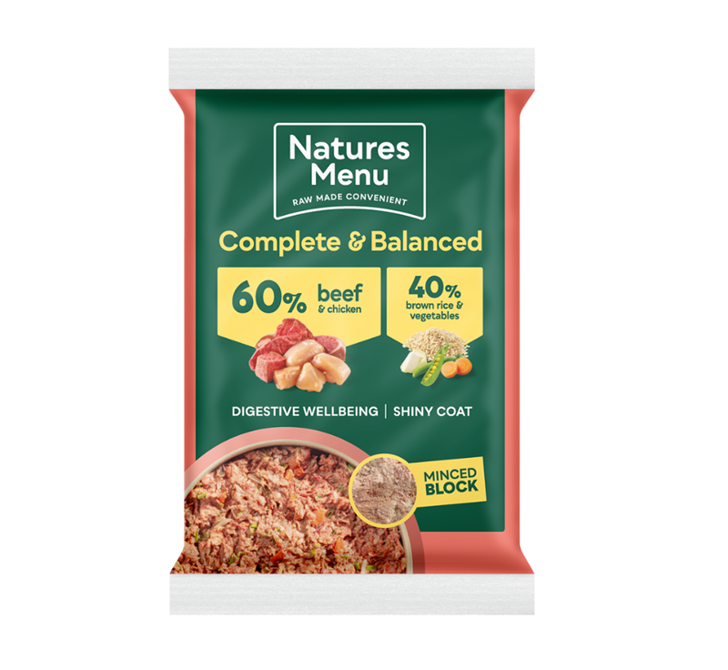 Natures Menu Frozen Mince Beef Dinner 300G