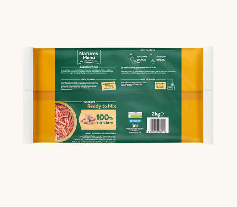 Natures Menu Ready To Mix Free Flow Chicken 2KG-1