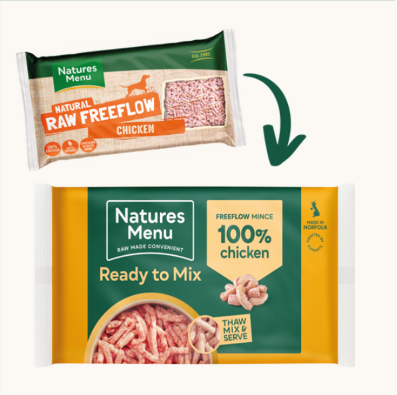 Natures Menu Ready To Mix Free Flow Chicken 2KG-3