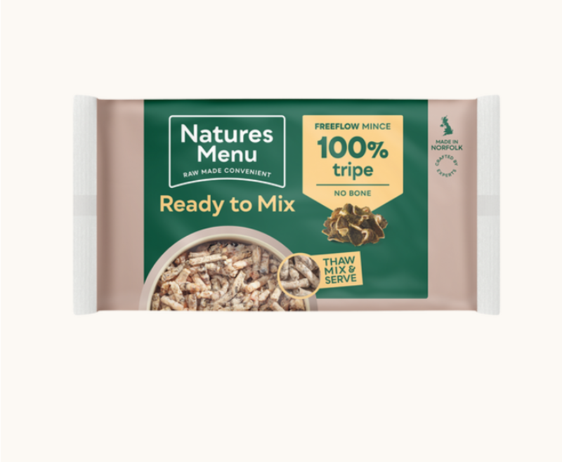 Natures Menu Ready To Mix Free Flow Tripe 2KG